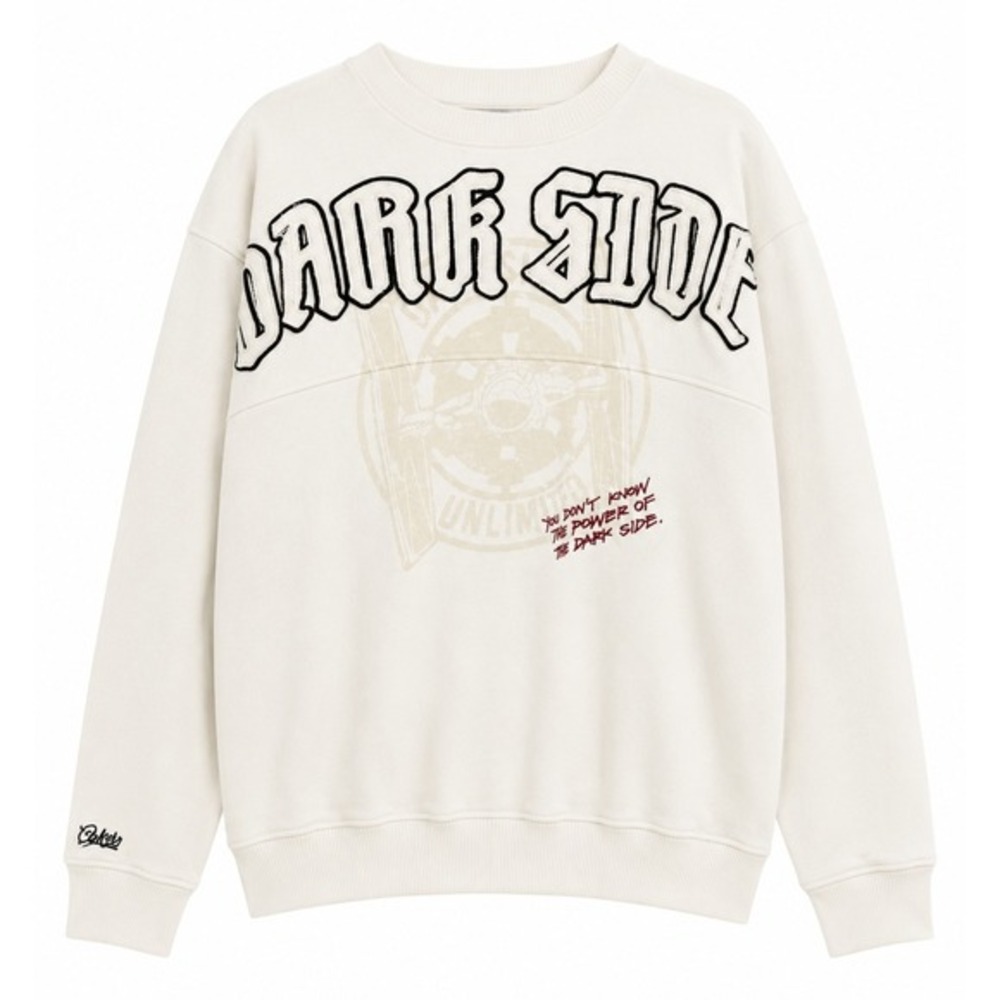 Ecko Unltd Star Wars Dark Side Sweatshirt Mens 3XL Cream White Crewneck Fleece
